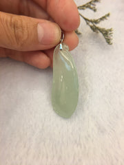 Icy Green Jade Pendant - Gourd (PE230)