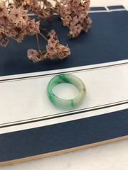 Green Jade Hololith Ring (RI351)