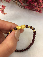 24k Pure Gold Pixiu Bracelet (BR237)