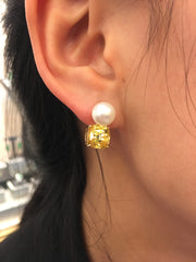 Yellow Sapphire Earrings (GE004)