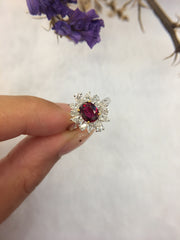 Natural Pigeon Blood Ruby Ring (Unheated)(GE100)