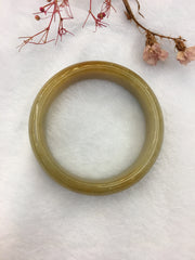 Yellow Jade Bangle - Round (BA230)