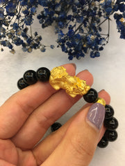 24k Pure Gold Pixiu & Ball Bracelet (BR121)