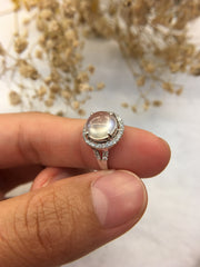 Glassy Variety Jade Ring - Cabochon (RI181)