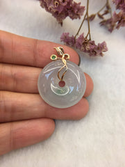 Icy Jade Pendant - Safety Coin (PE329)