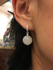 Icy Jade Balls Earring (EA258)