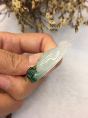 Icy Green Pendant - Laughing Buddha (PE005)