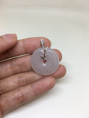 Icy White Pendant - Safety Coin (PE207)