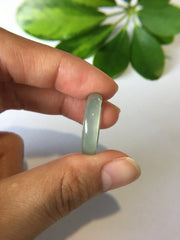 Icy Bluish Jade Hololith Ring (RI038)