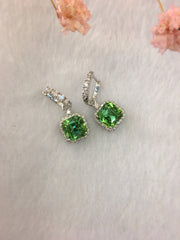 Natural Mint Green Tourmaline Earrings (GE076)