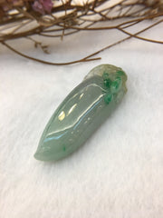 Three Colours Jade Pendant - Gourd (PE090)