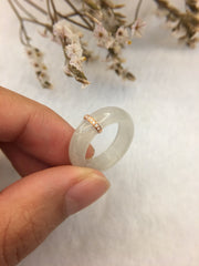 Icy White Jade Ring (RI191)