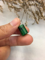 Dark Green Jade Barrel (PE285)