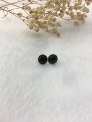 Omphacite Jadeite Earrings - Cabochon (EA037)