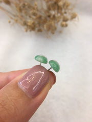 Green Jade Earrings - Hulu (EA043)