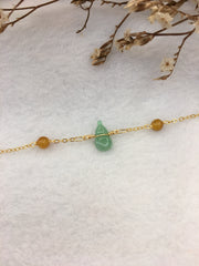 Green Jade Hulu Bracelet (BR227)