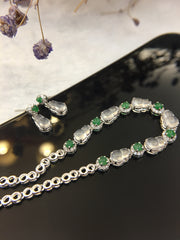 Glassy Variety Jade Bracelet - Hulu (BR107)