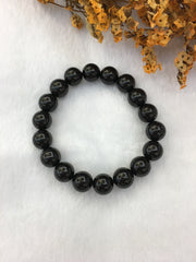 Black Jade Beads Bracelet (BR266)