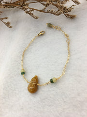 Yellow Jade Hulu Bracelet (BR235)