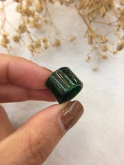 Dark Green Jade Barrel (PE345)