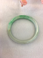Light Green Jade Bangle - Oval (BA150)
