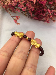 24k Pure Gold Pixiu Bracelet (BR236)