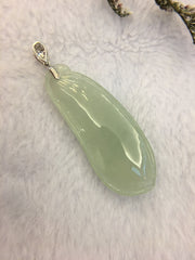 Icy Green Jade Pendant - Gourd (PE230)