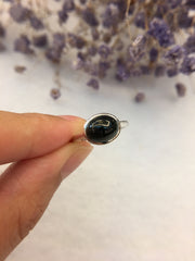 Omphacite Jadeite Ring - Cabochon (RI207)