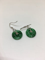 Green Earrings - Double Loops (EA238)