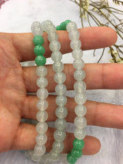 Icy Jade Beads Necklace (NE040)