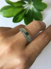 Icy Bluish Jade Hololith Ring (RI038)