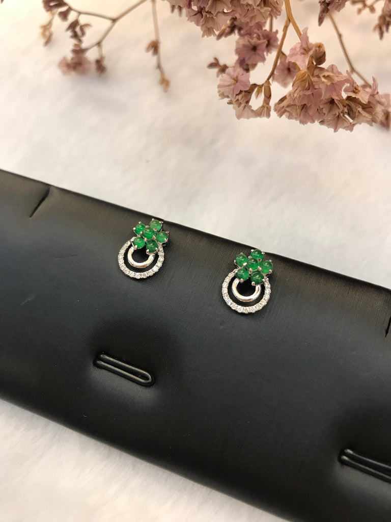 Green Earrings  (EA349)