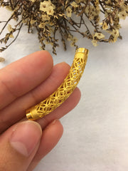 24k Pure Gold Barrel Bracelet (BR177)