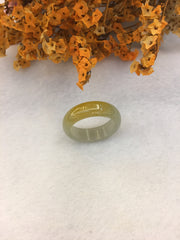 Yellow Hololith Jade Ring (RI255)