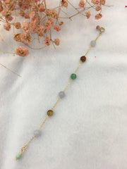 Three Colours Jade Bracelet (BR221)