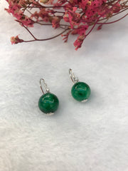 Green Earrings - Balls (EA347)