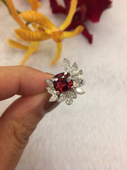Natural Orangy Red Spinel Ring (GE097)