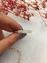 White Jade Necklace - Eternity Knot (NE081)