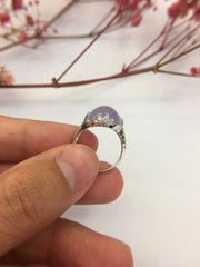 Lavender Jade Ring - Cabochon (RI123)
