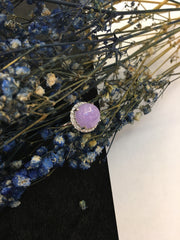 Lavender Jade Ring - Cabochon (RI326)