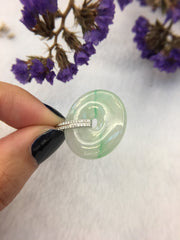 Icy Green Jade Pendant - Safety Coin (PE174)