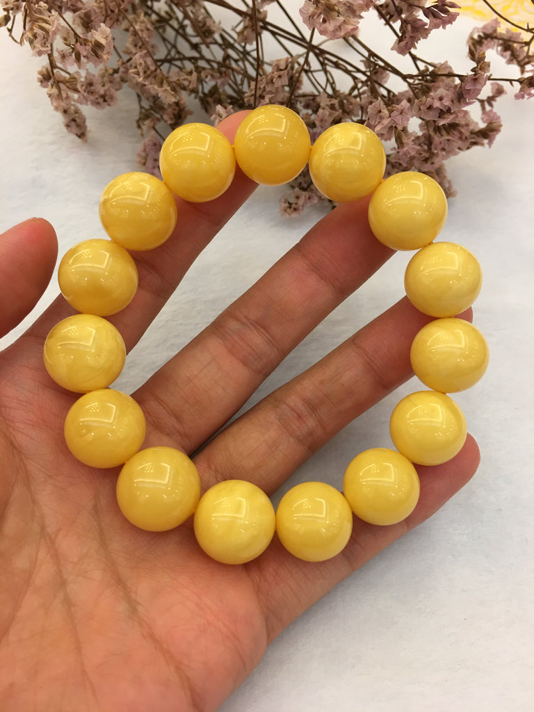 Natural Amber Bracelet - Beads (BR157)