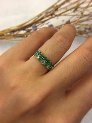 Green & Icy Jades Rings (RI219)