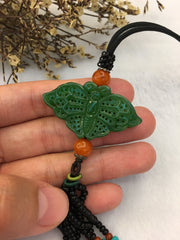 Nephrite Jade Necklace - Butterfly (NE059)