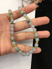 Bluish Lavender Jade Necklace (NE067)