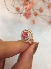 Natural Mahenge Pink Spinel Ring (GE096)