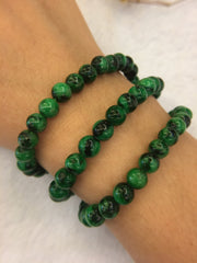 Green Jade Beads Necklace (NE027)