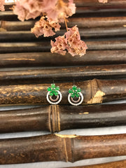 Green Earrings  (EA349)