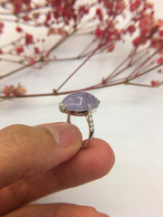 Lavender Jade Ring - Cabochon (RI123)