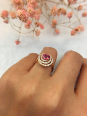 Natural Mahenge Pink Spinel Ring (GE096)